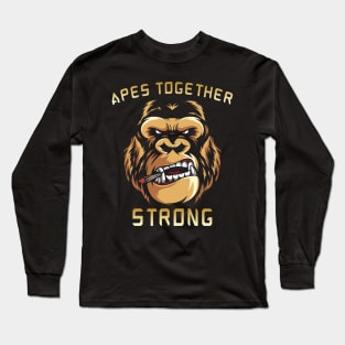 Apes Together Strong Gme Amc Ape Gorilla To the moon Long Sleeve T-Shirt